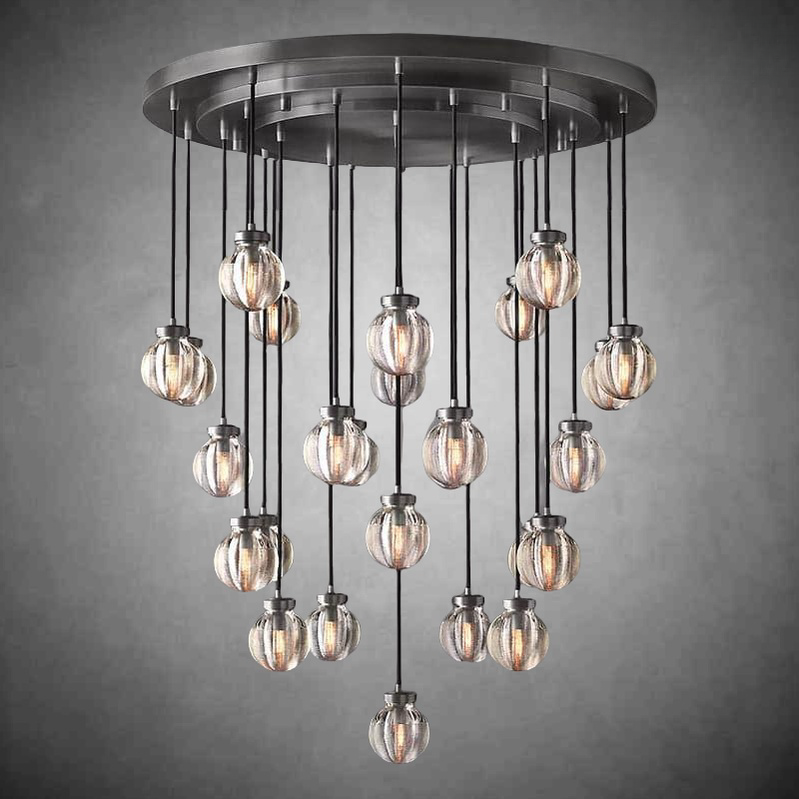 Perla Round Chandelier 38"