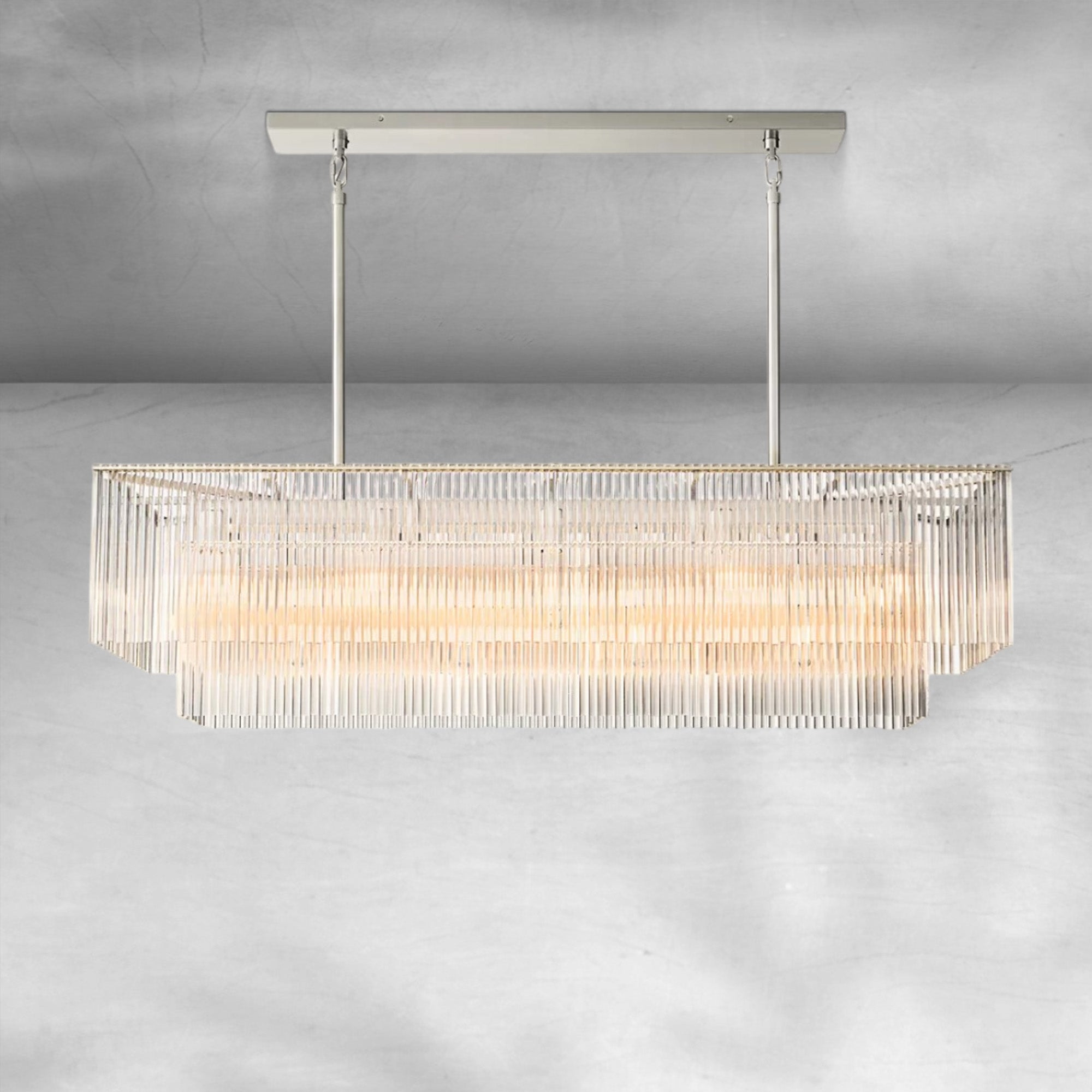 Amadeon Rectangular Chandelier 54"