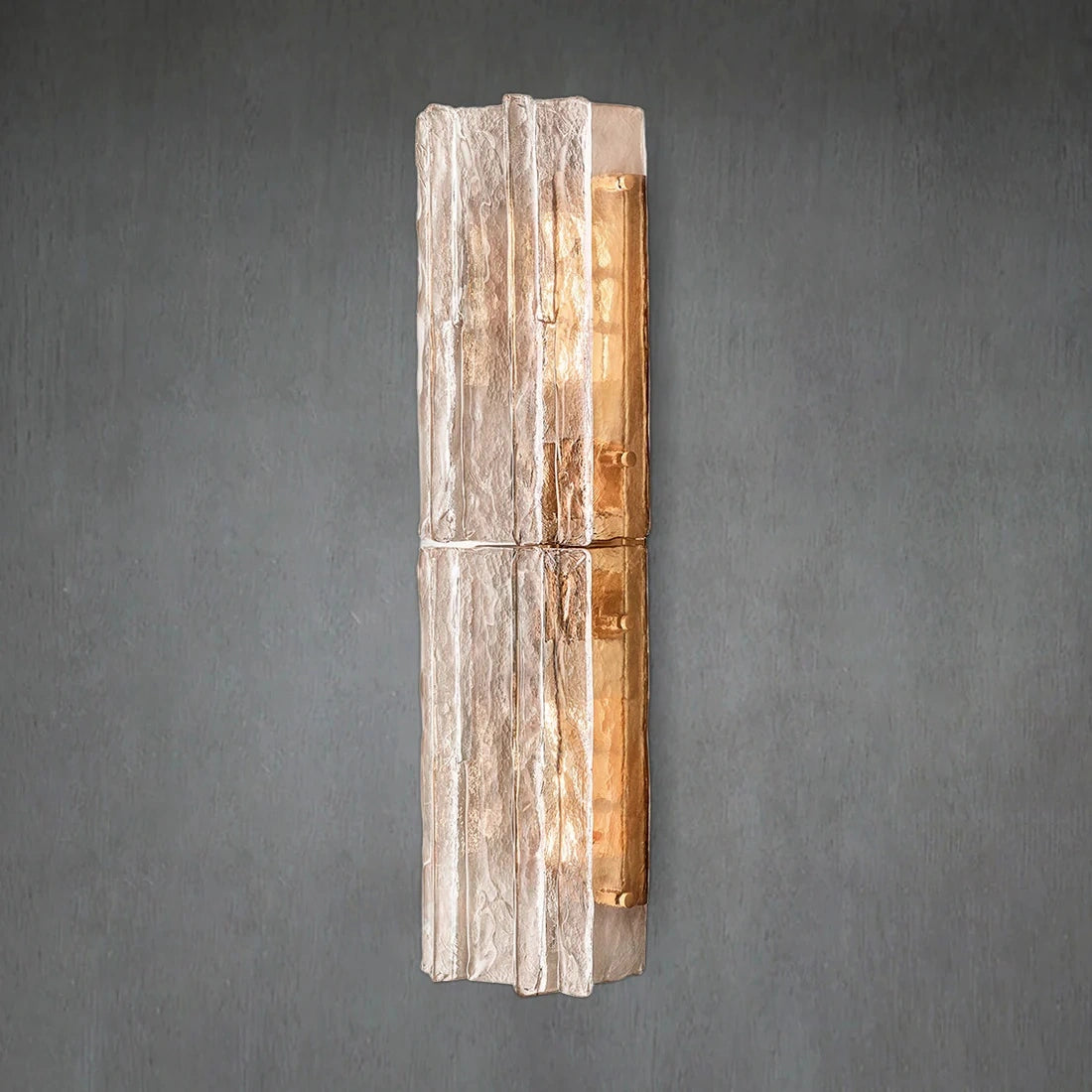 Lattace Smoke Glass Sconce 30"