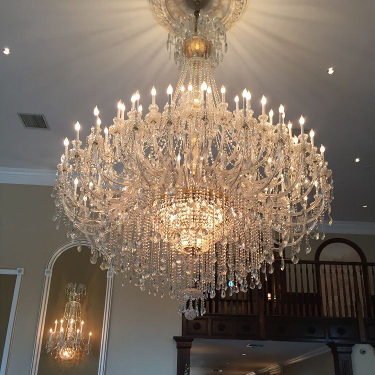 Extra Large Classic Traditional Crystal Chandelier 60/72/90 Lights for