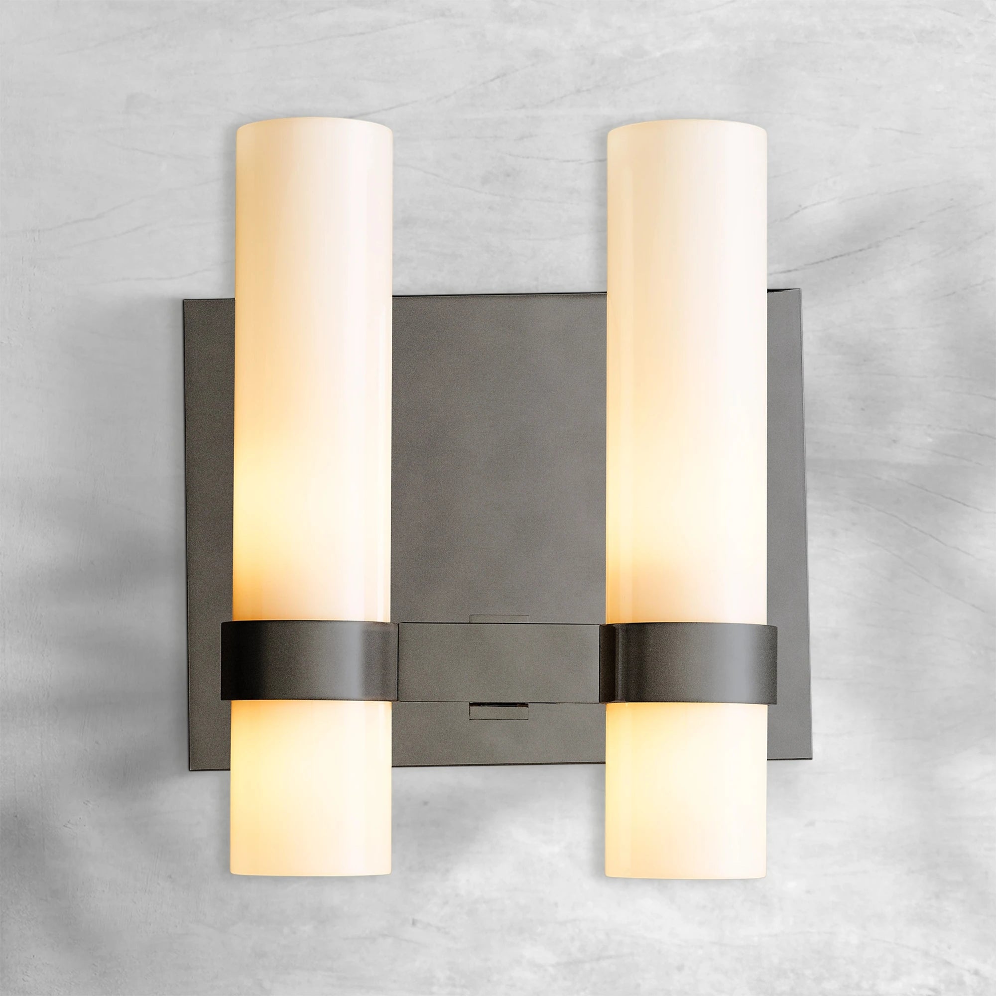 Lavelle Milk Glass Double Sconce