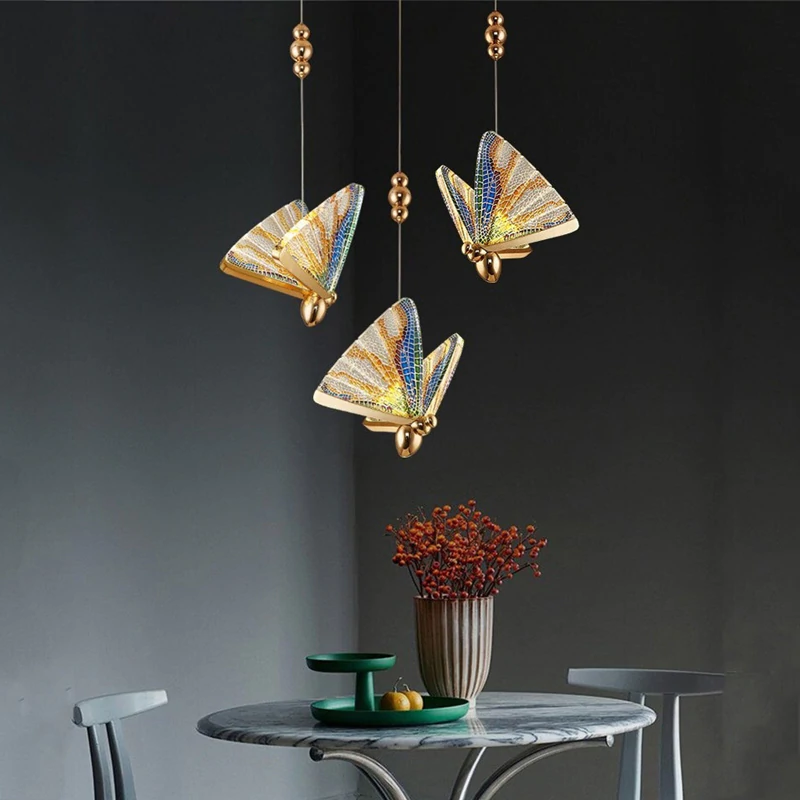 Creative Butterfly Colorful Pendant Light - Ineffable Lighting