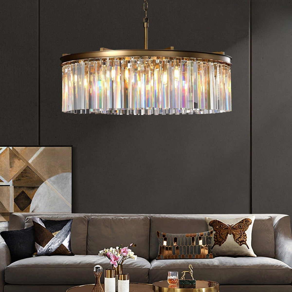 Riel Round Chandelier 32"