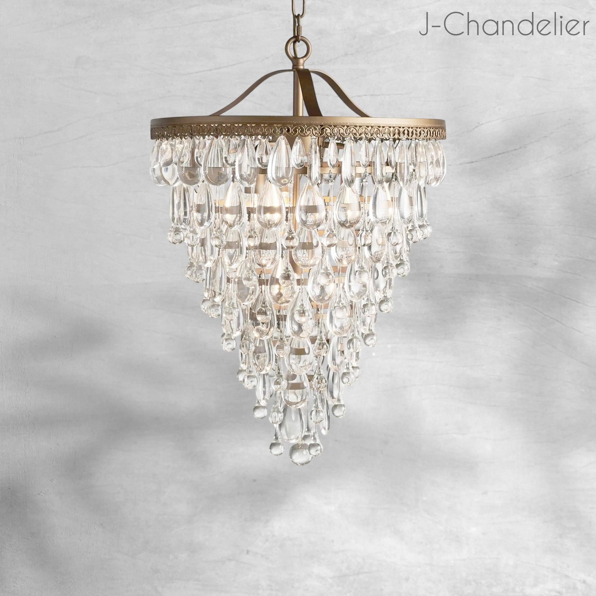Anabella Round Chandelier 17''23''H