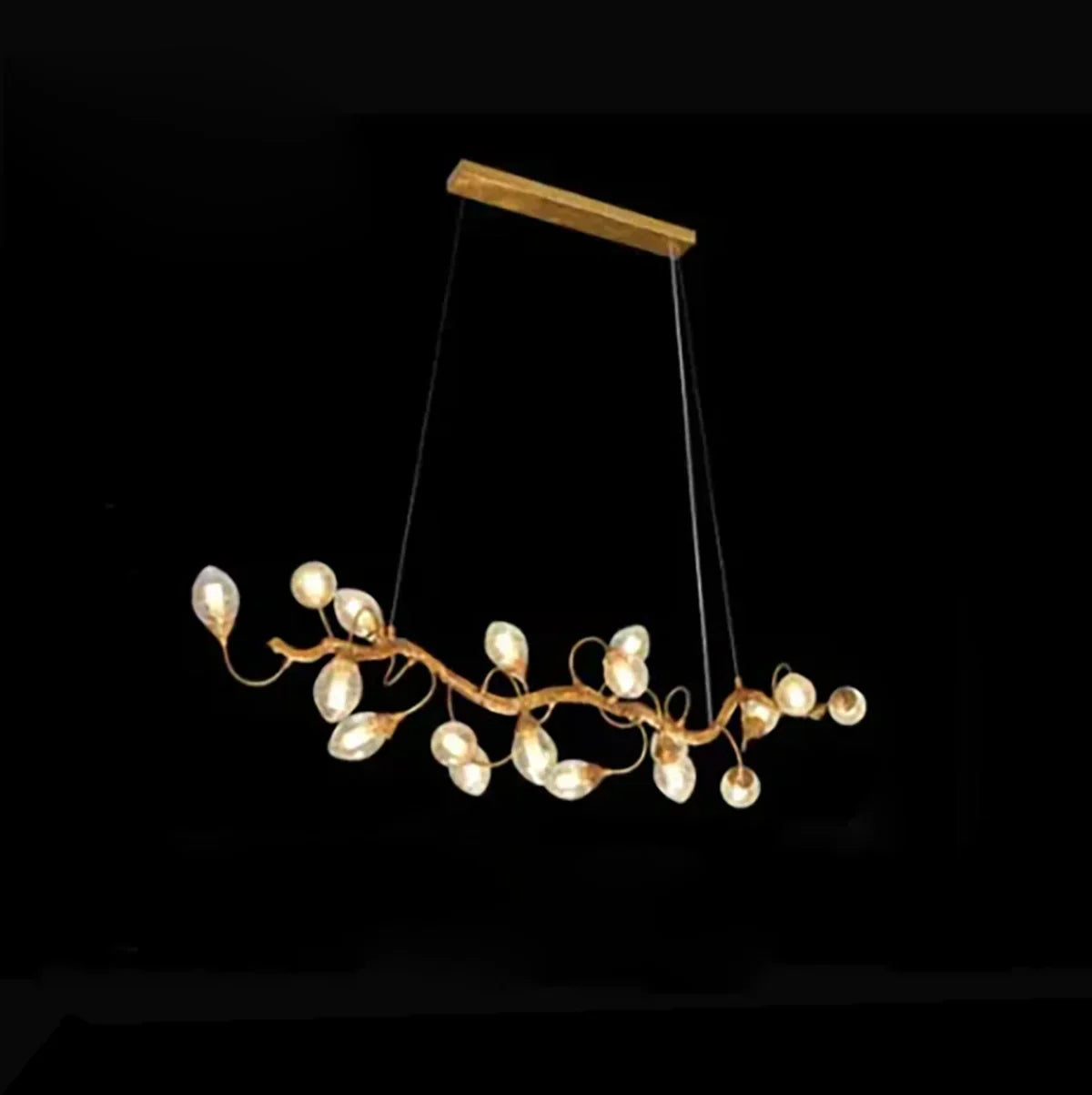 Art Clear Elegance Bubble Branch Linear Chandelier - Merlin Lamps
