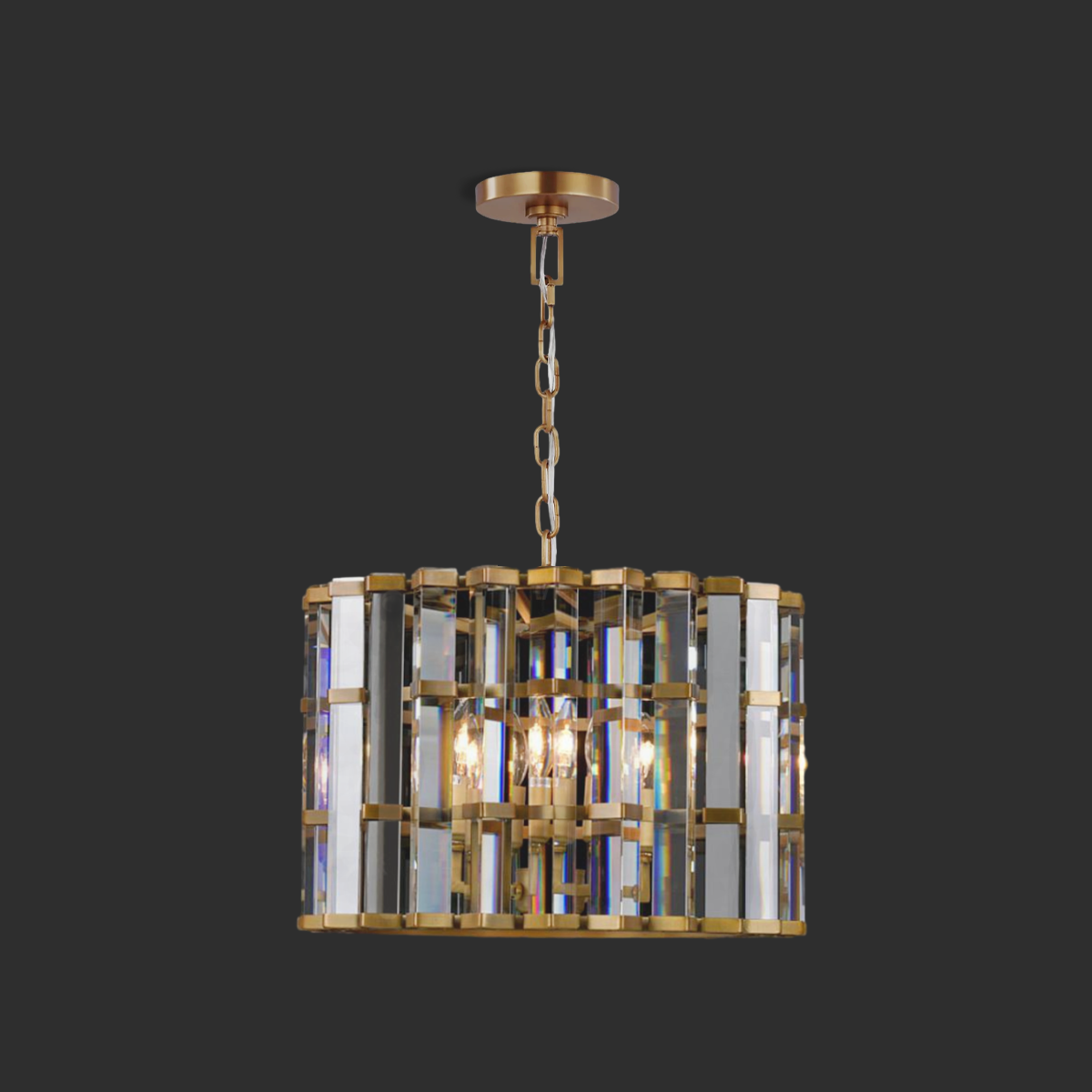 Nigun Round Chandelier - Melin Lamps