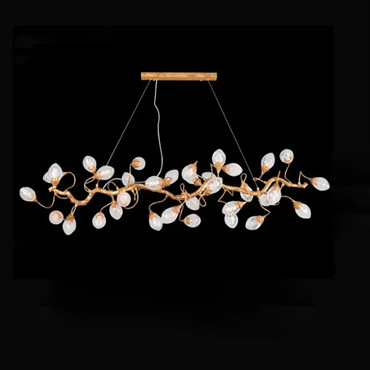 Art Clear Elegance Bubble Branch Linear Chandelier - Merlin Lamps