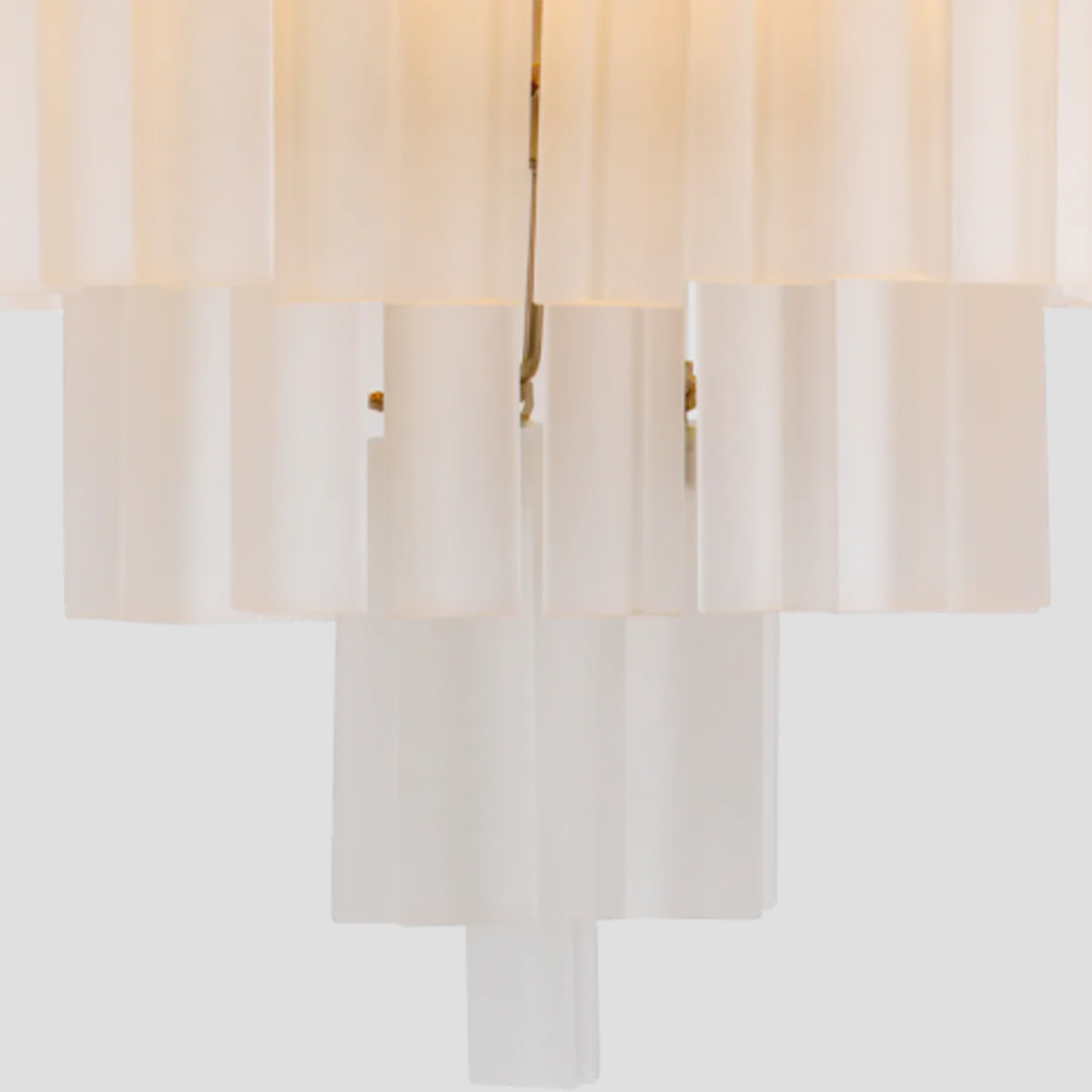 Bethel 3-Tier Glass Round Chandelier 24"