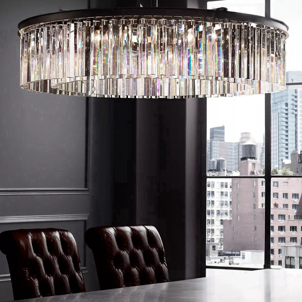 Riel Round Chandelier 43"