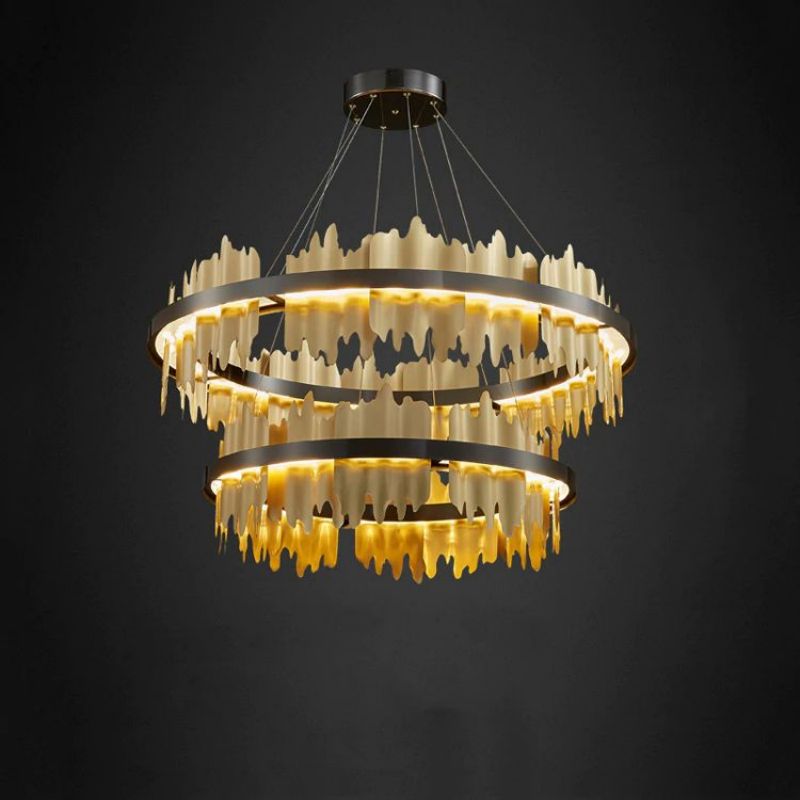 JC Morden 2-Tier Round Chandelier