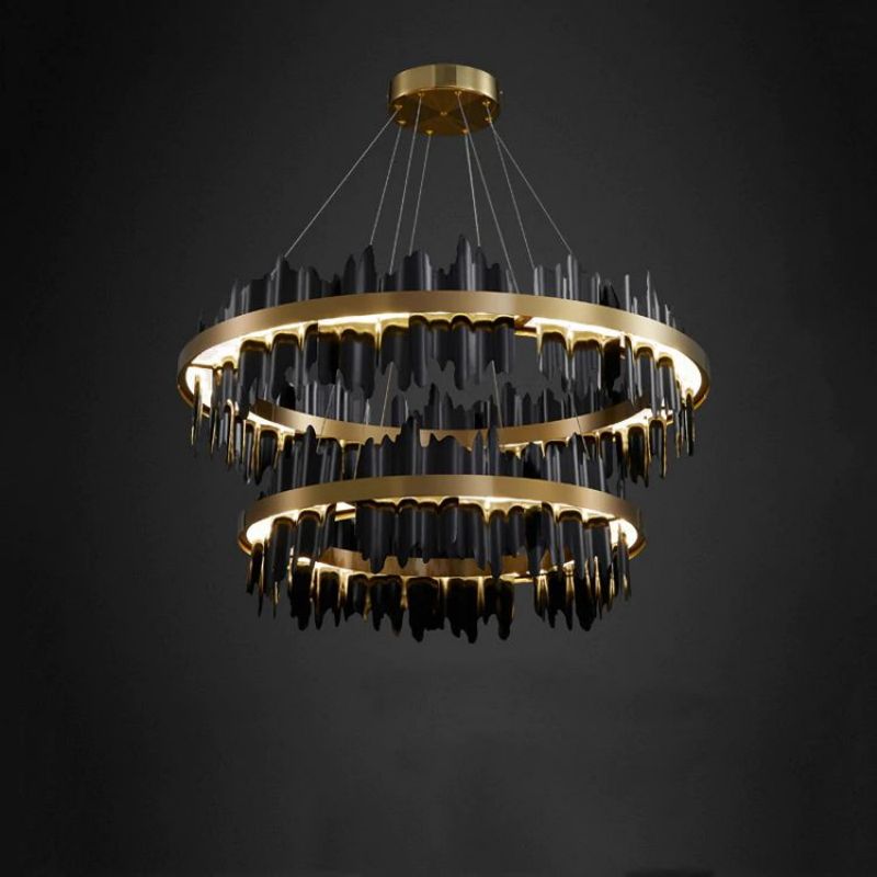 JC Morden 2-Tier Round Chandelier