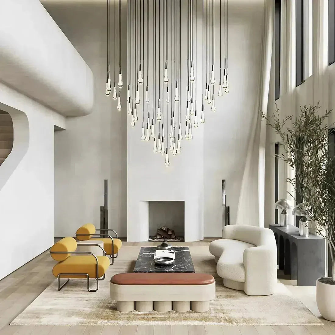 Soltaire Round Chandelier 17" 24" 36“ 48''58“