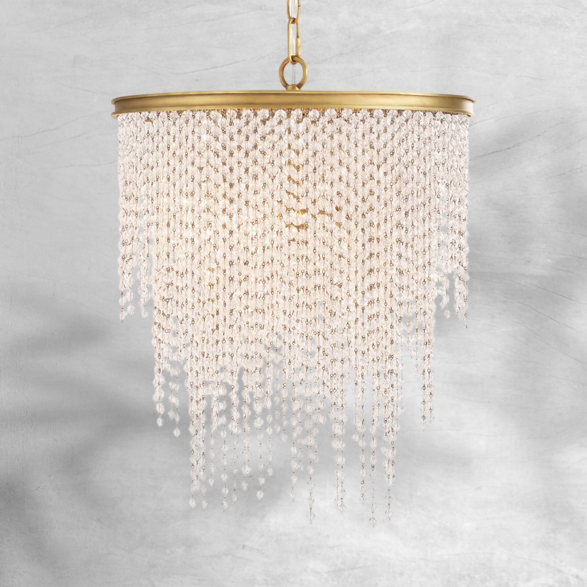 Atheno Crystal Small Pendant 16”D