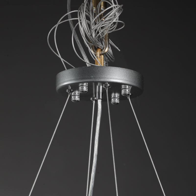 Haze Crystal Round LED Chandelier 32"41"59"72"