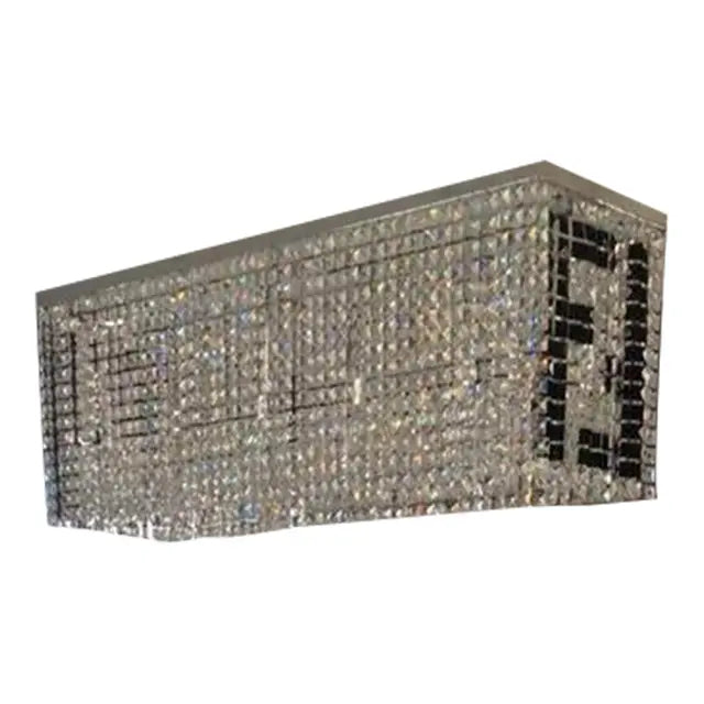Fendi Modern Rectangular Crystal Chandelier