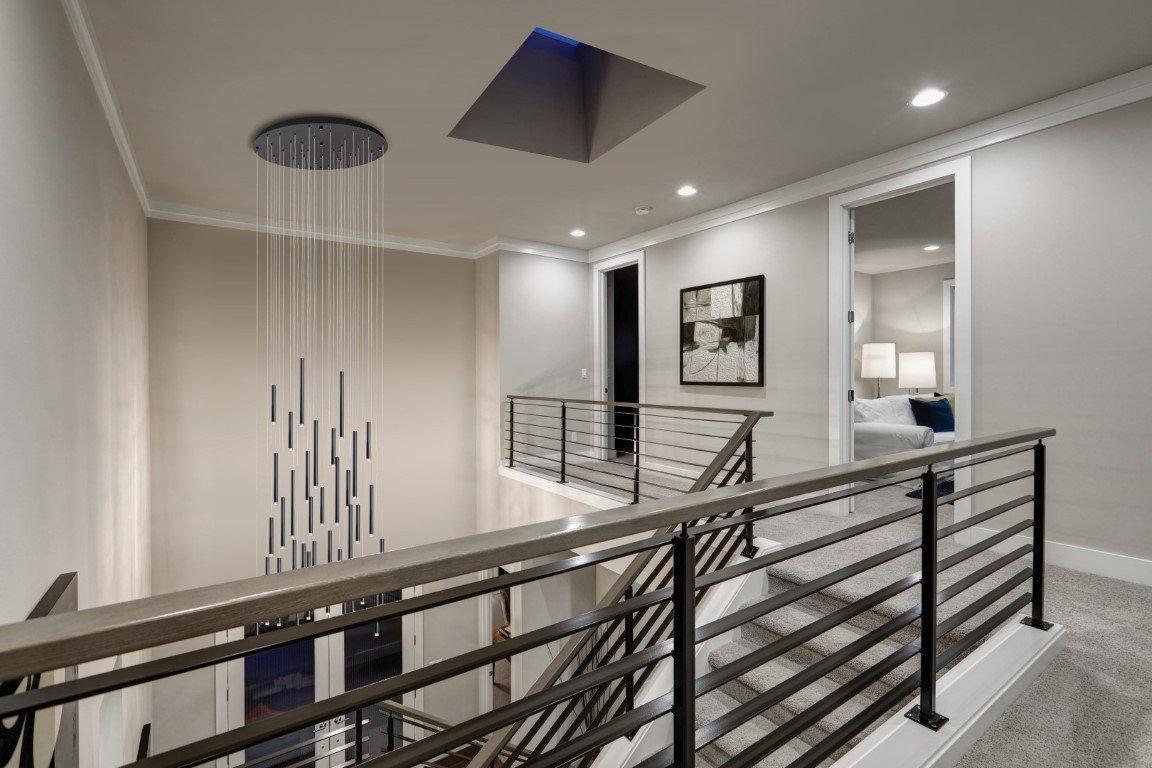 Brillia Round Two-Tone Tubular Pendant Light Chandelier - Merlin Lamps