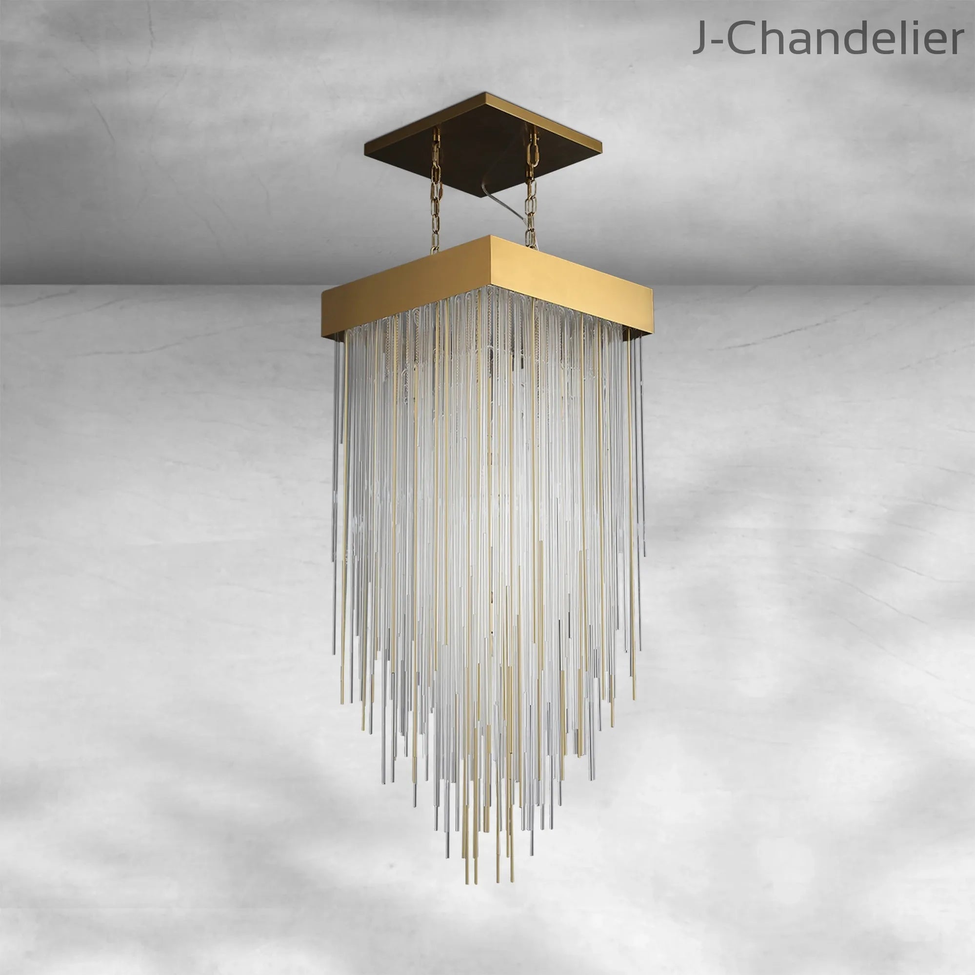 Casa Square Chandelier 21"30"