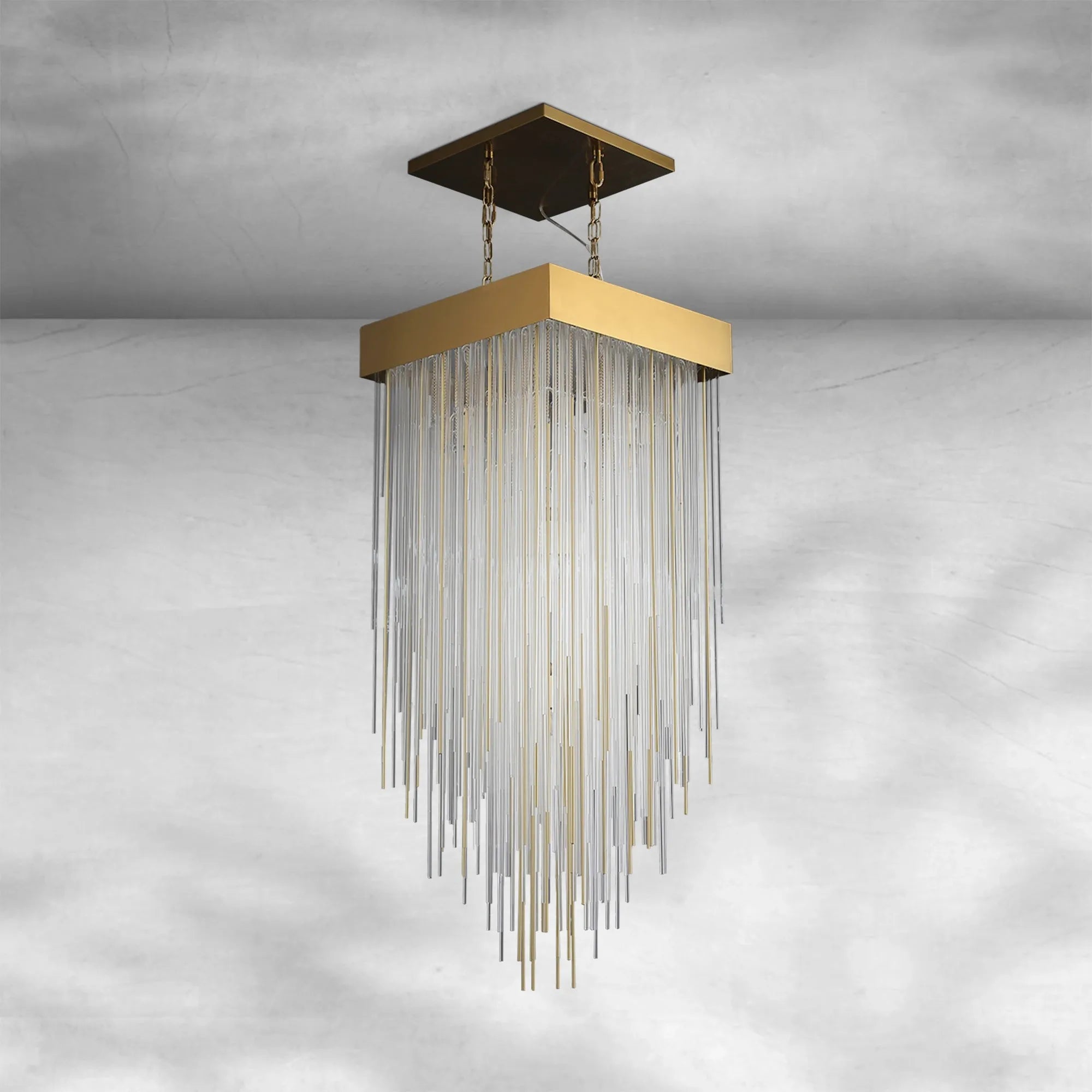 Casa Square Chandelier 21"30"