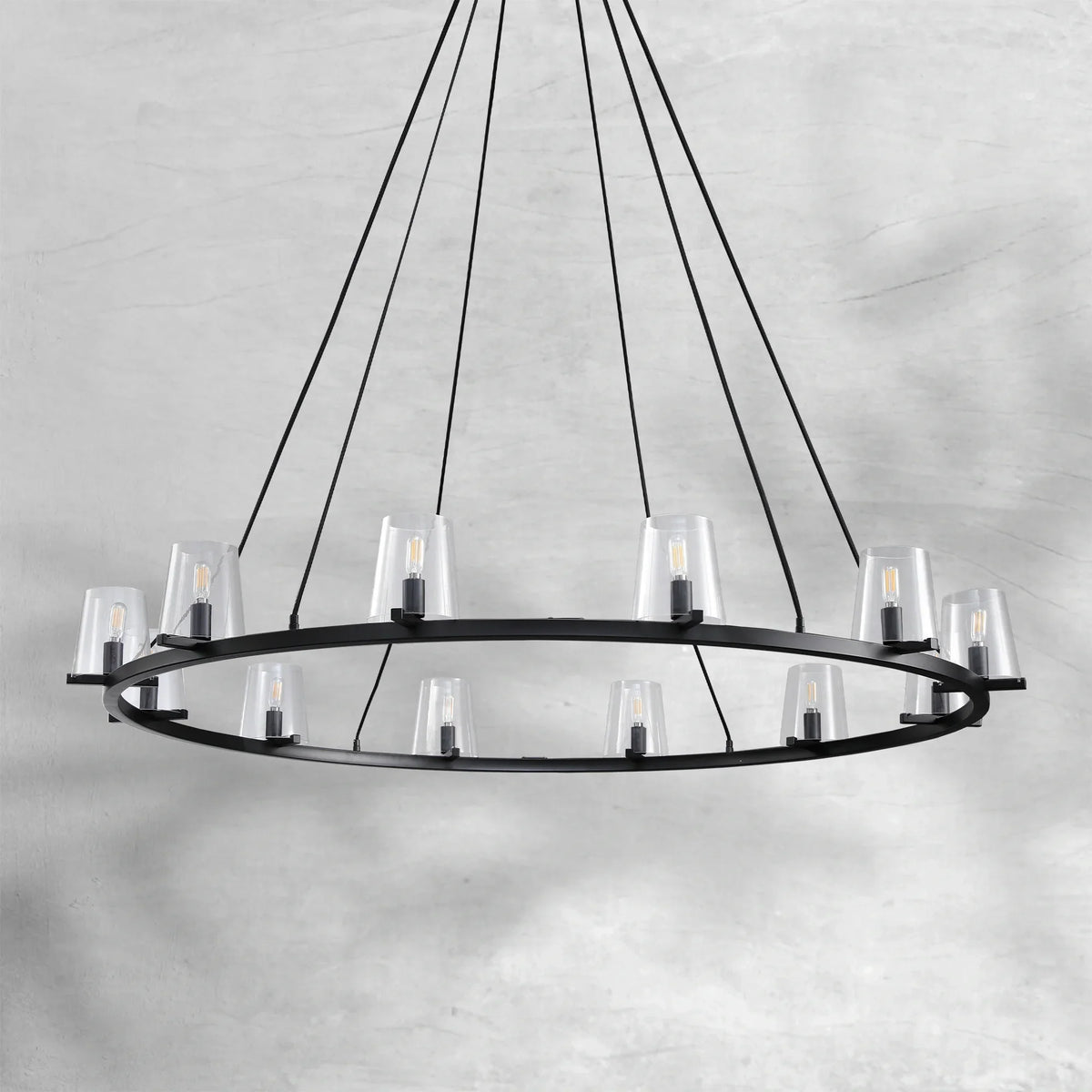 Paricia Glass Round Chandelier 36"48"60"
