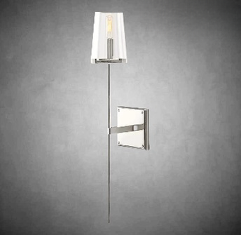 Paricia Clear Glass Linear Wall Sconce