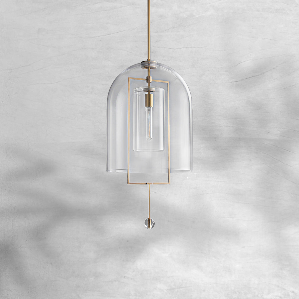 Fable Glass Pendant Light 28"H, 32"H