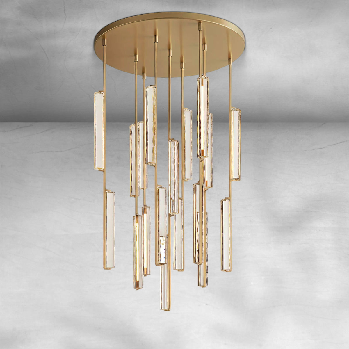Aureon Crystal Round Chandelier