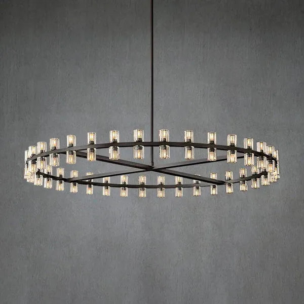 Auraline Crystal Round Chandelier 60"