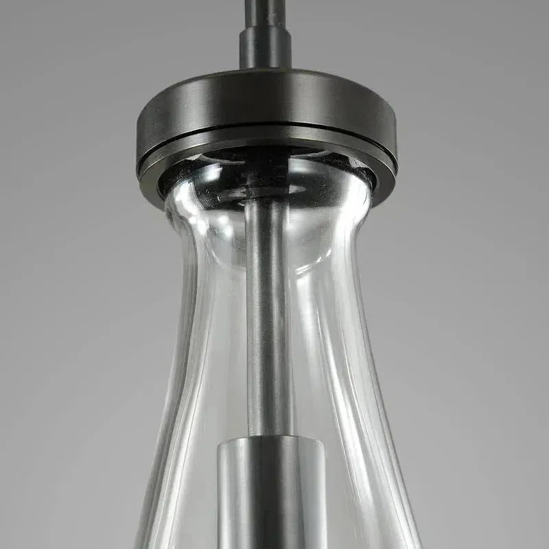 Raindrop Round Chandelier 5 Lights 14"D