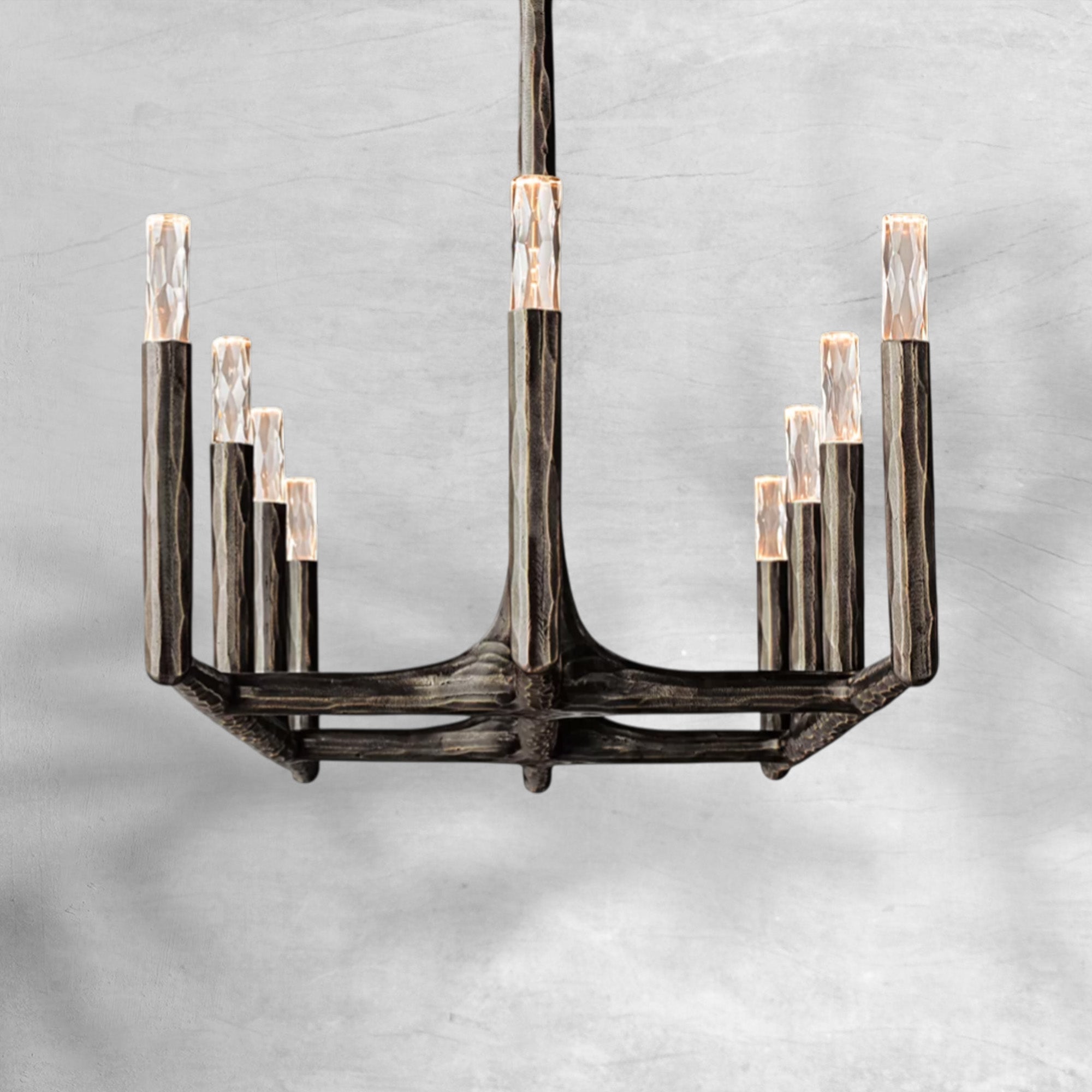 Thaddeas Forged Linear Chandelier 54" 72" 96"