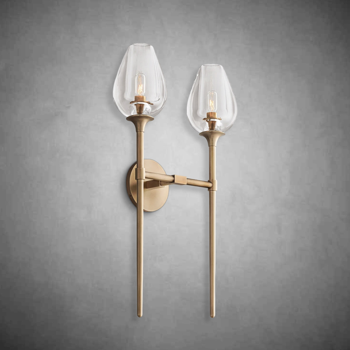 Tulipe Double Wall Sconce 24”H