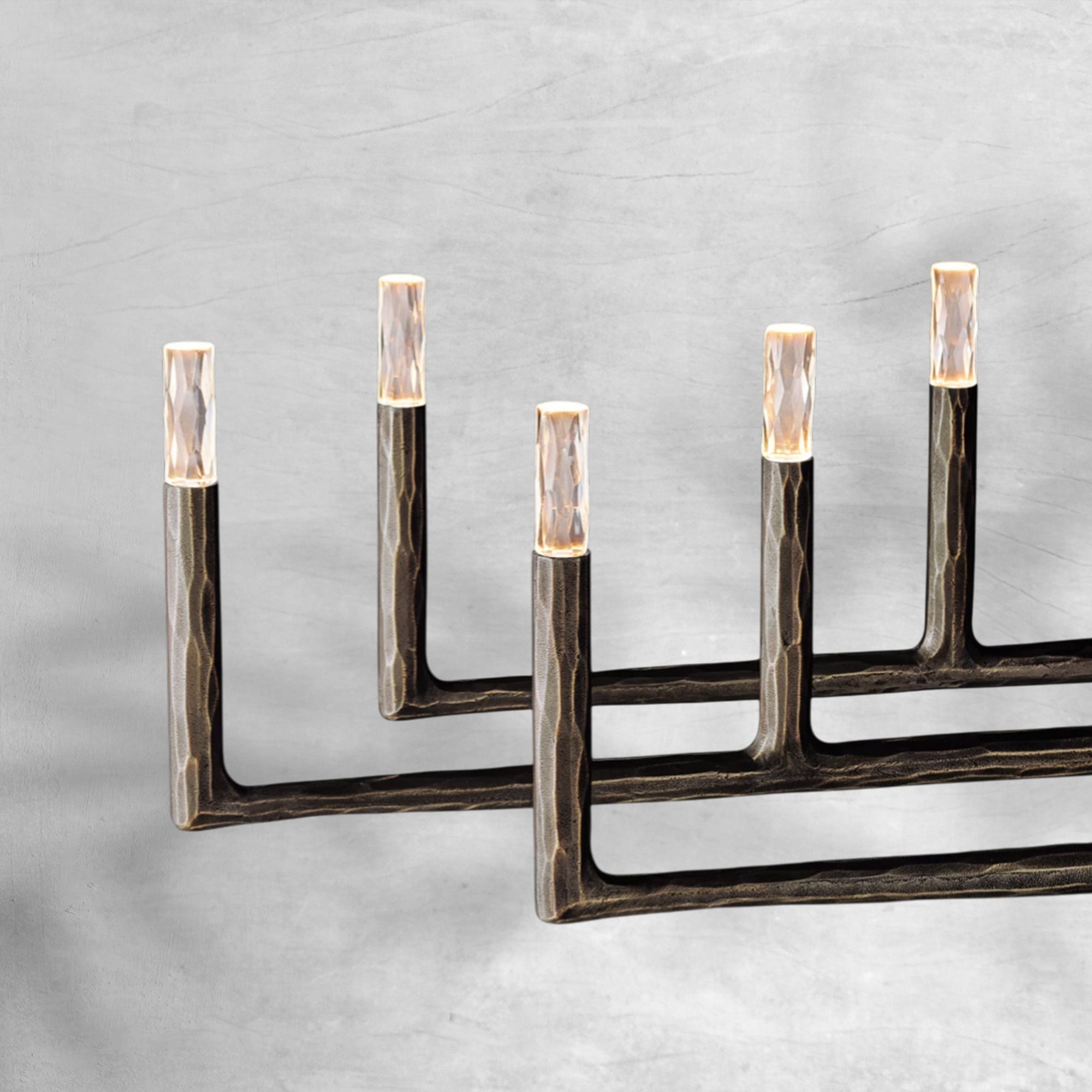 Thaddeas Forged Linear Chandelier 54" 72" 96"