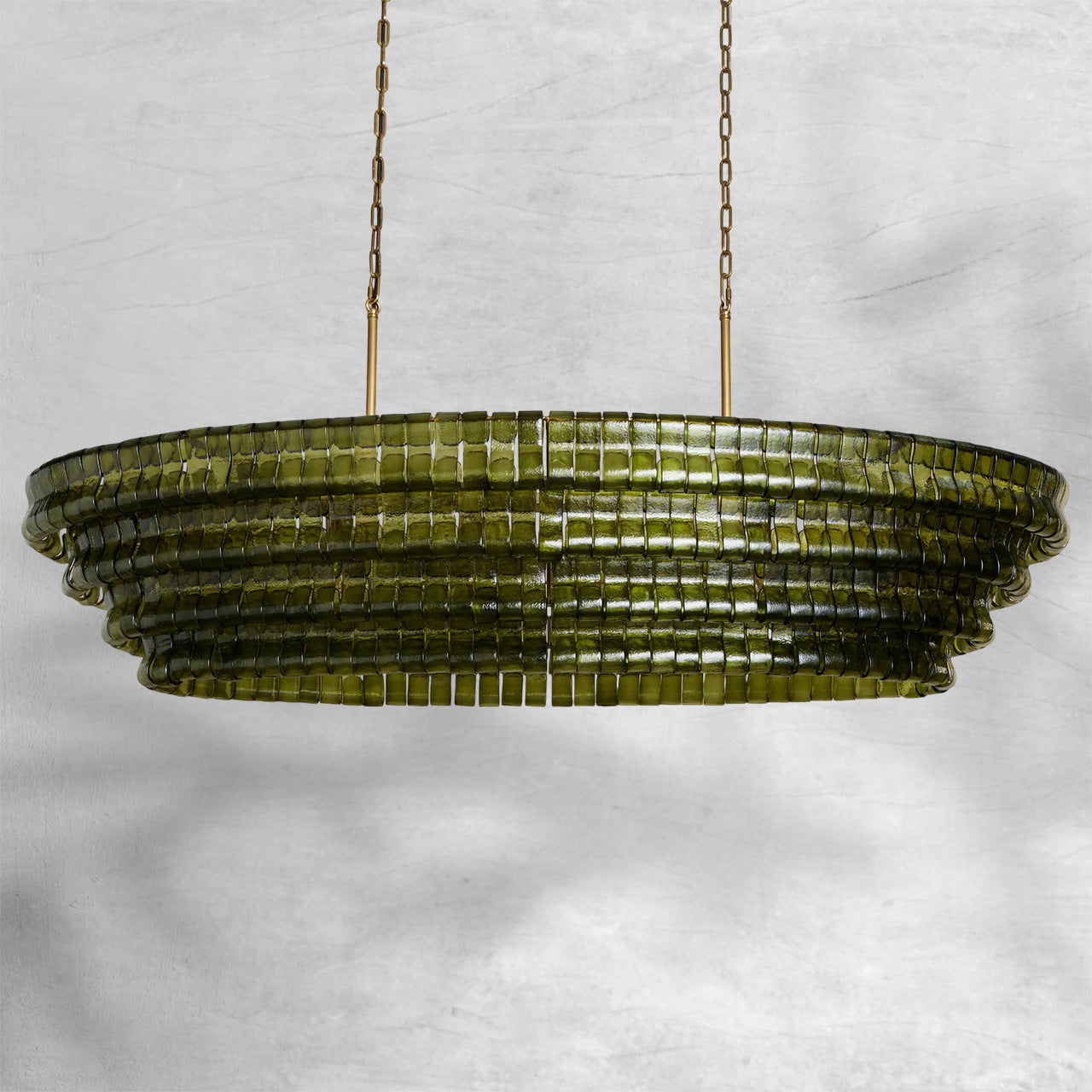 Glacien Oval Chandelier 54"W/65"W
