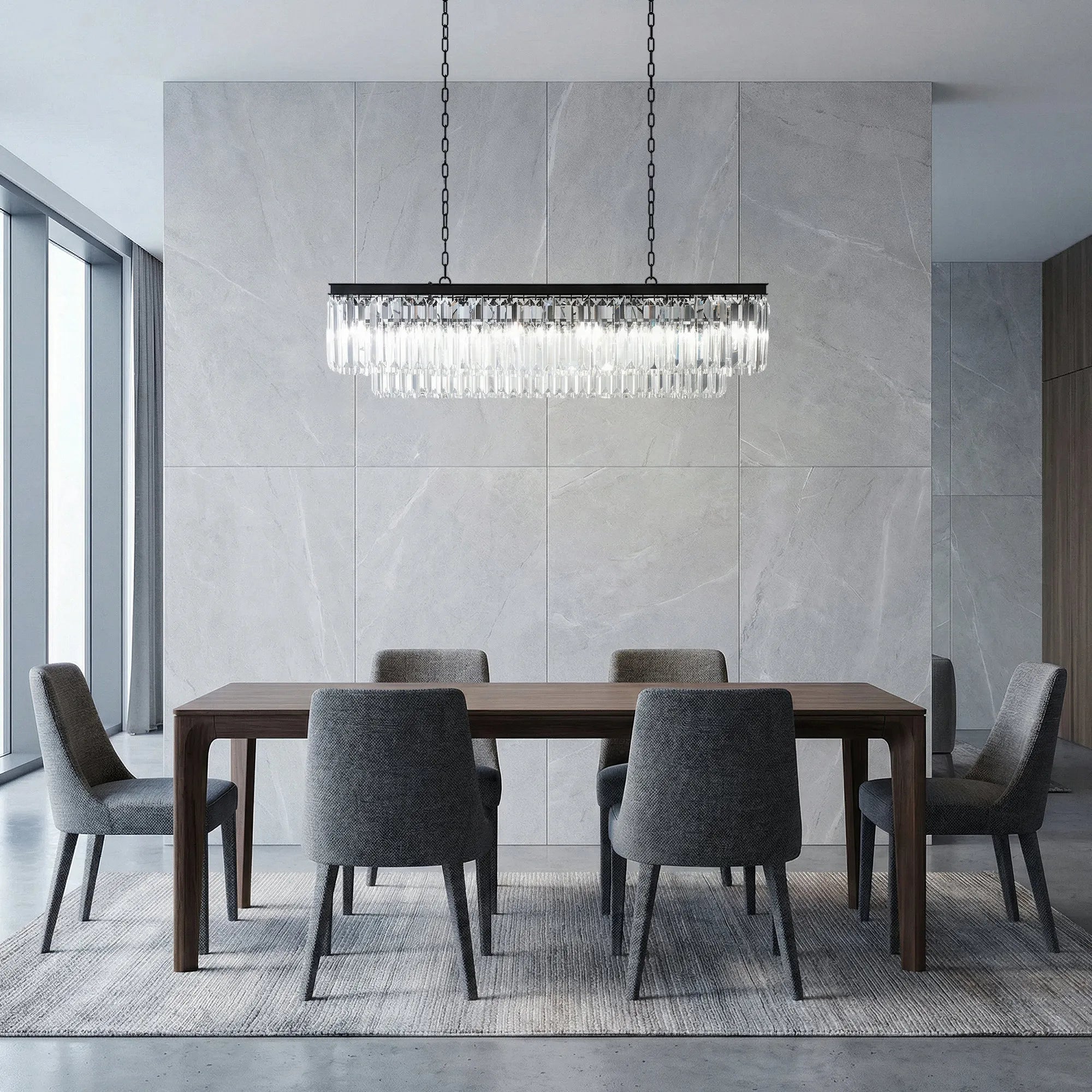 Leyland Tiered Rectangular Chandelier