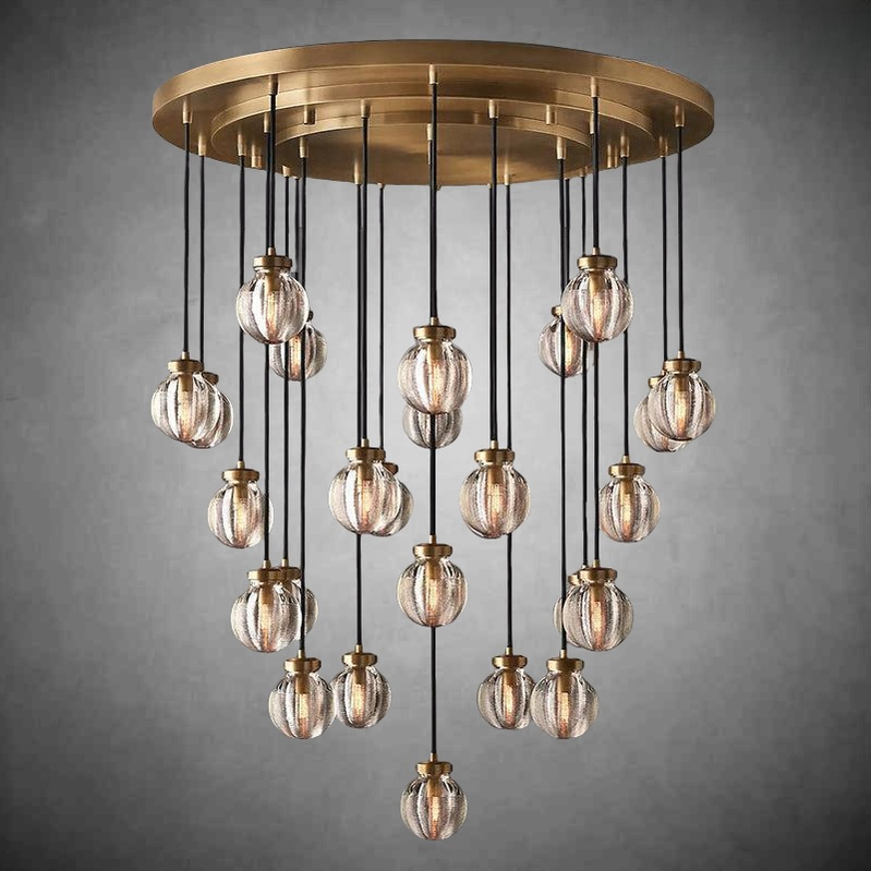 Perla Round Chandelier 38"