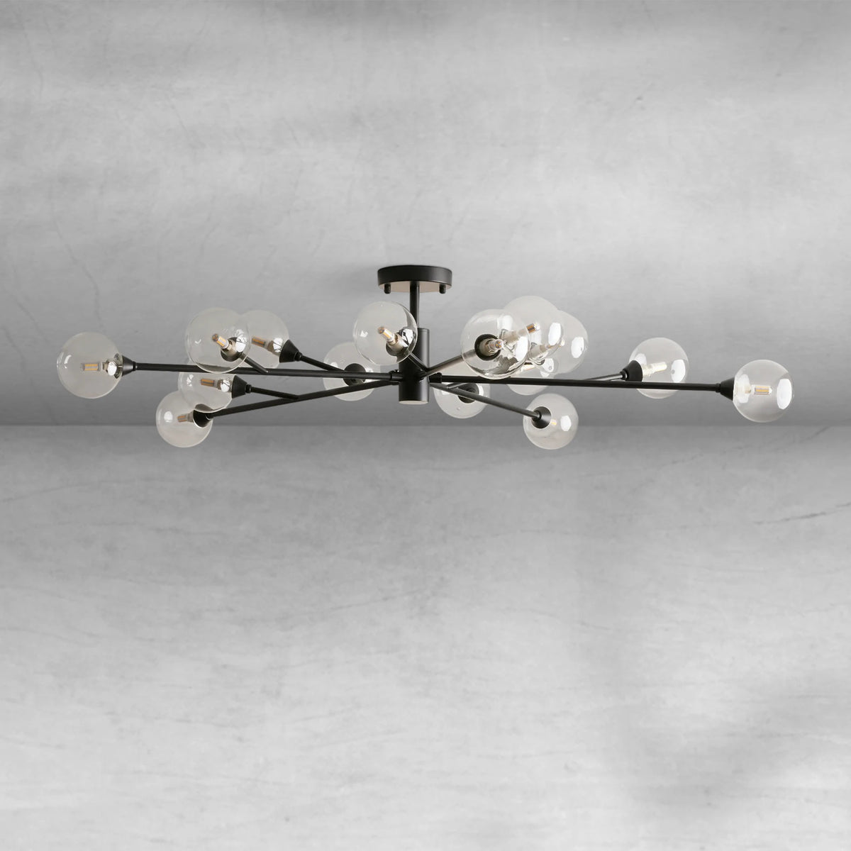 Apollo Moder Glass Ball Flushmount 20''36''47''