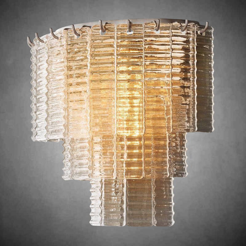 Sirena Clear Glass Wall Sconce