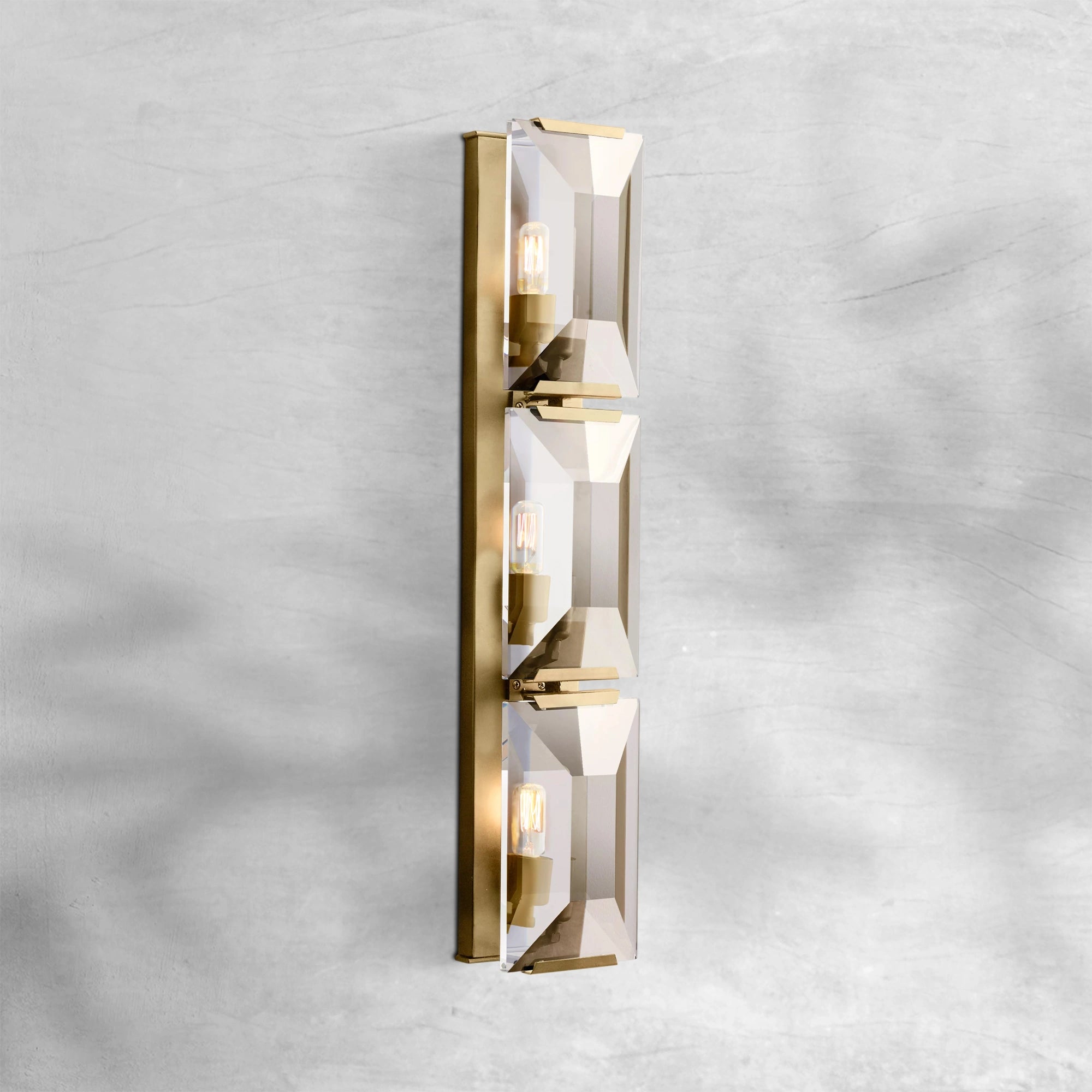 Harlew Crystal Triple Wall Lamp