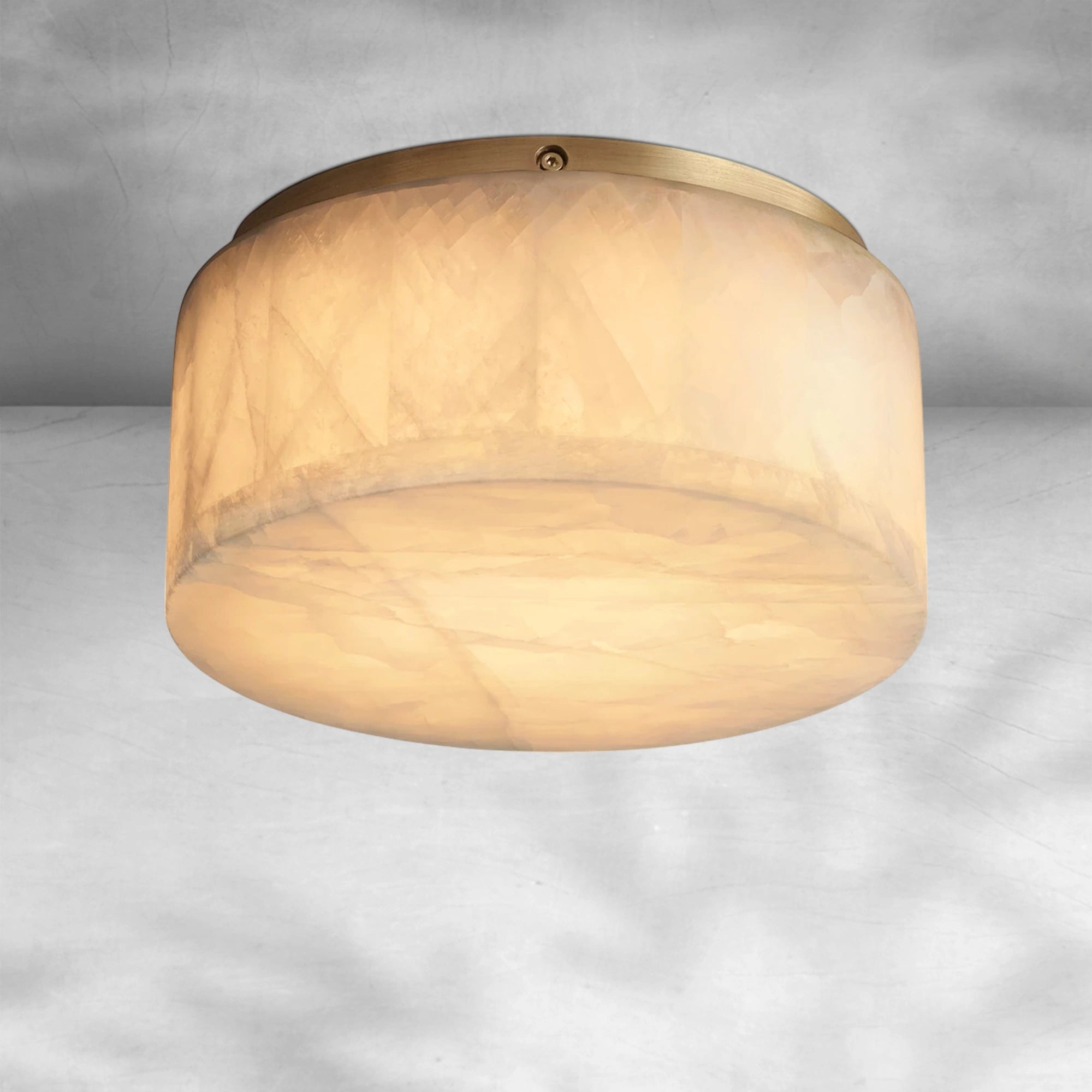 Rivaga Calcite Round Flushmount 6"10"14"