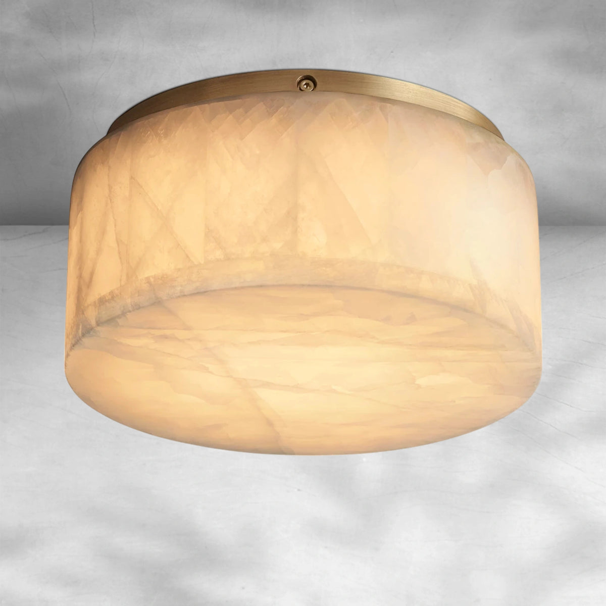 Riora Calcite Round Flushmount 6"10"14"