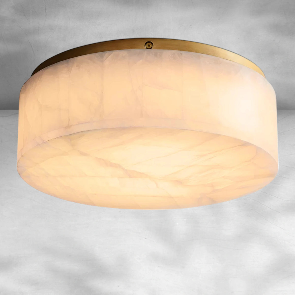 Riora Calcite Round Flushmount 6"10"14"