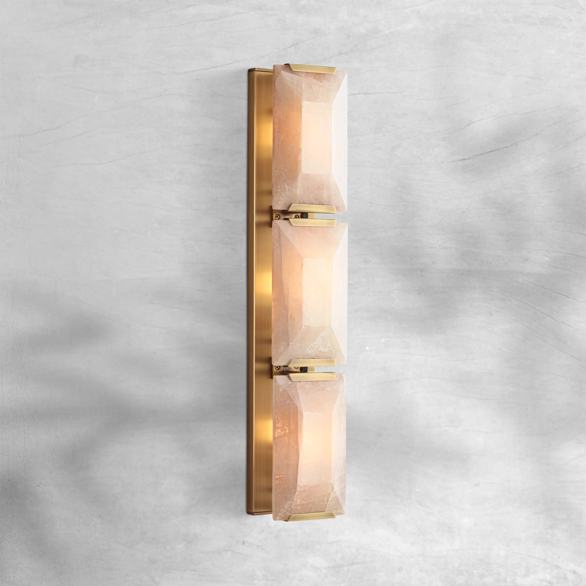 Harlew Calcite Triple Wall Sconce