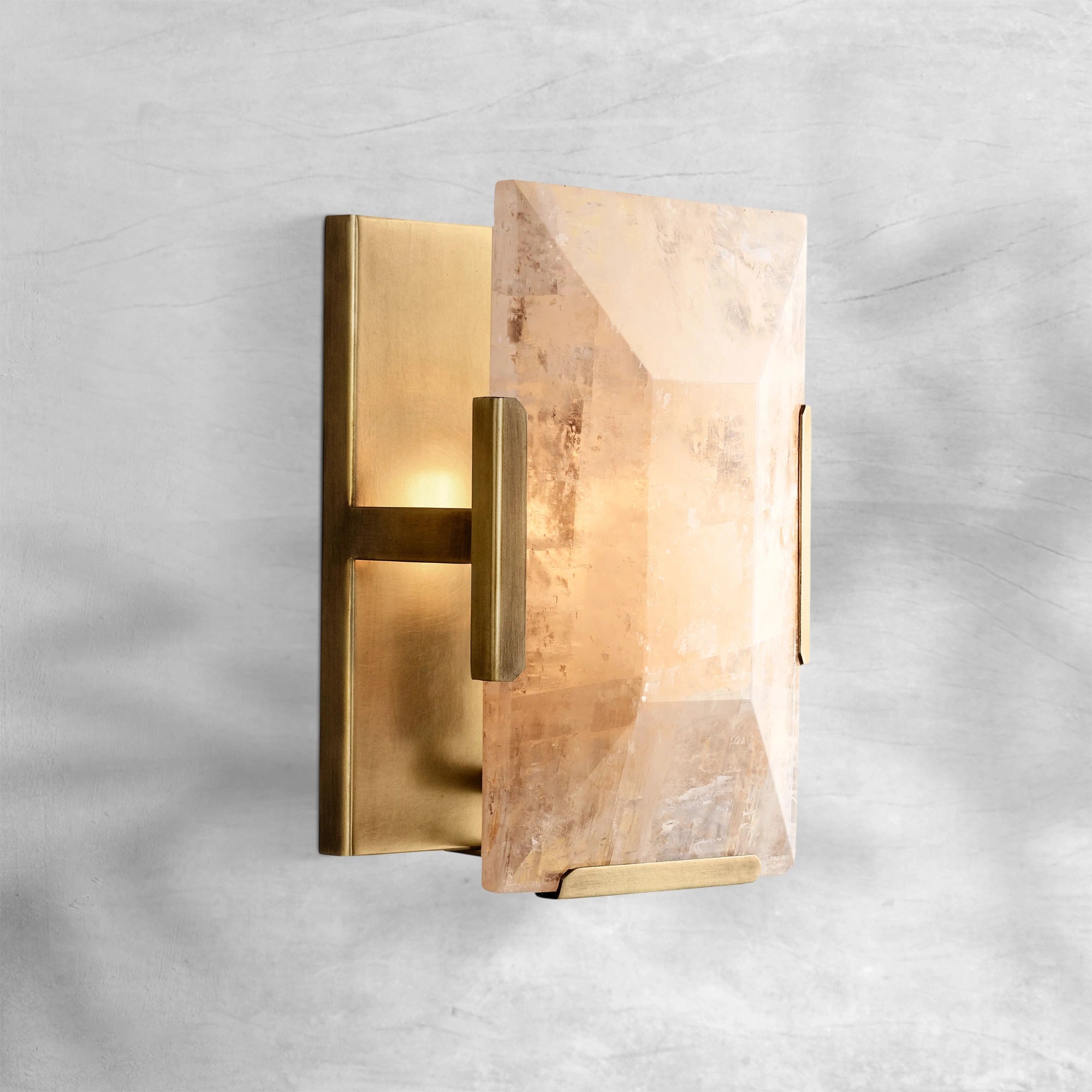 Harlew Calcite Short Wall Sconce