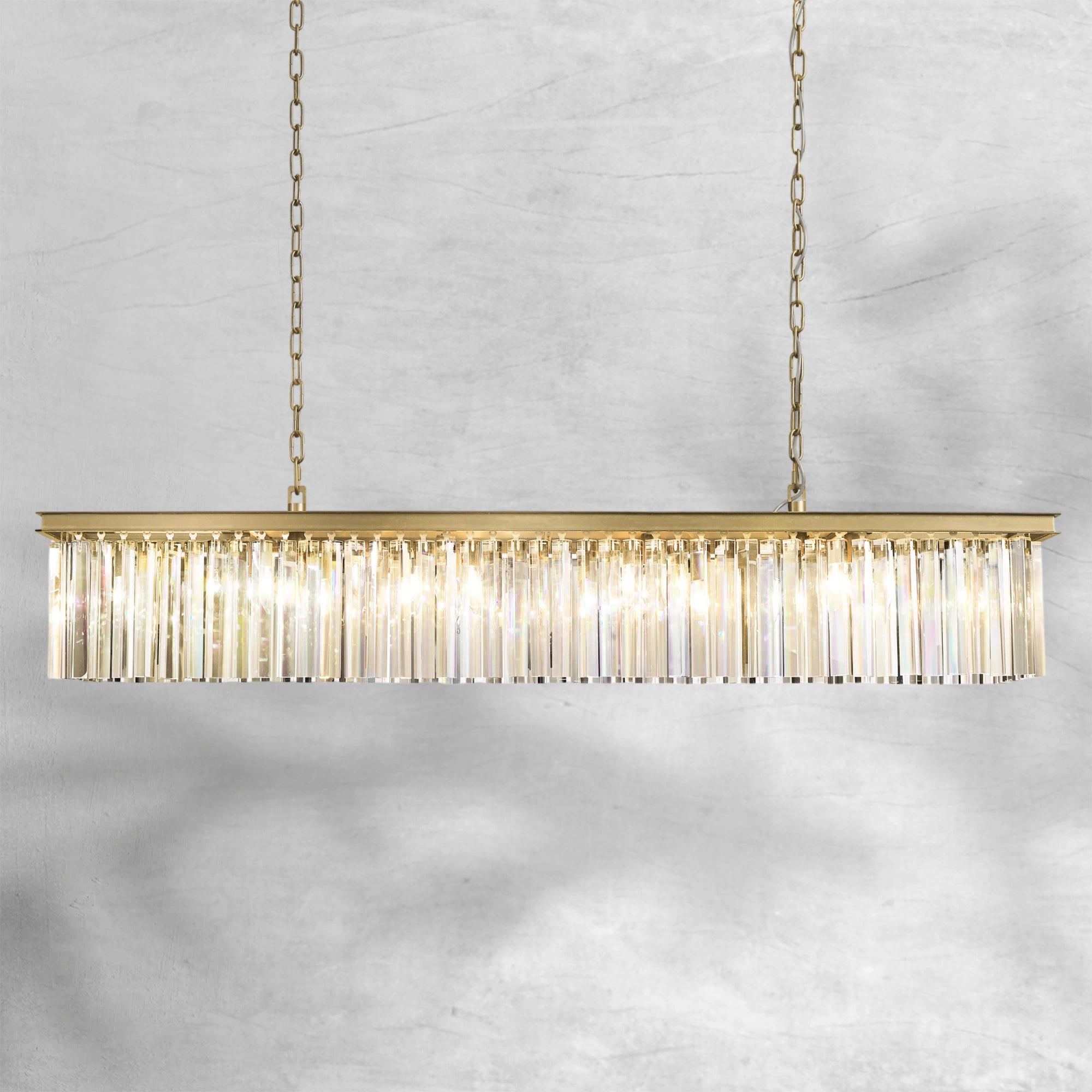 Rhysol Rectangular Chandelier 59"