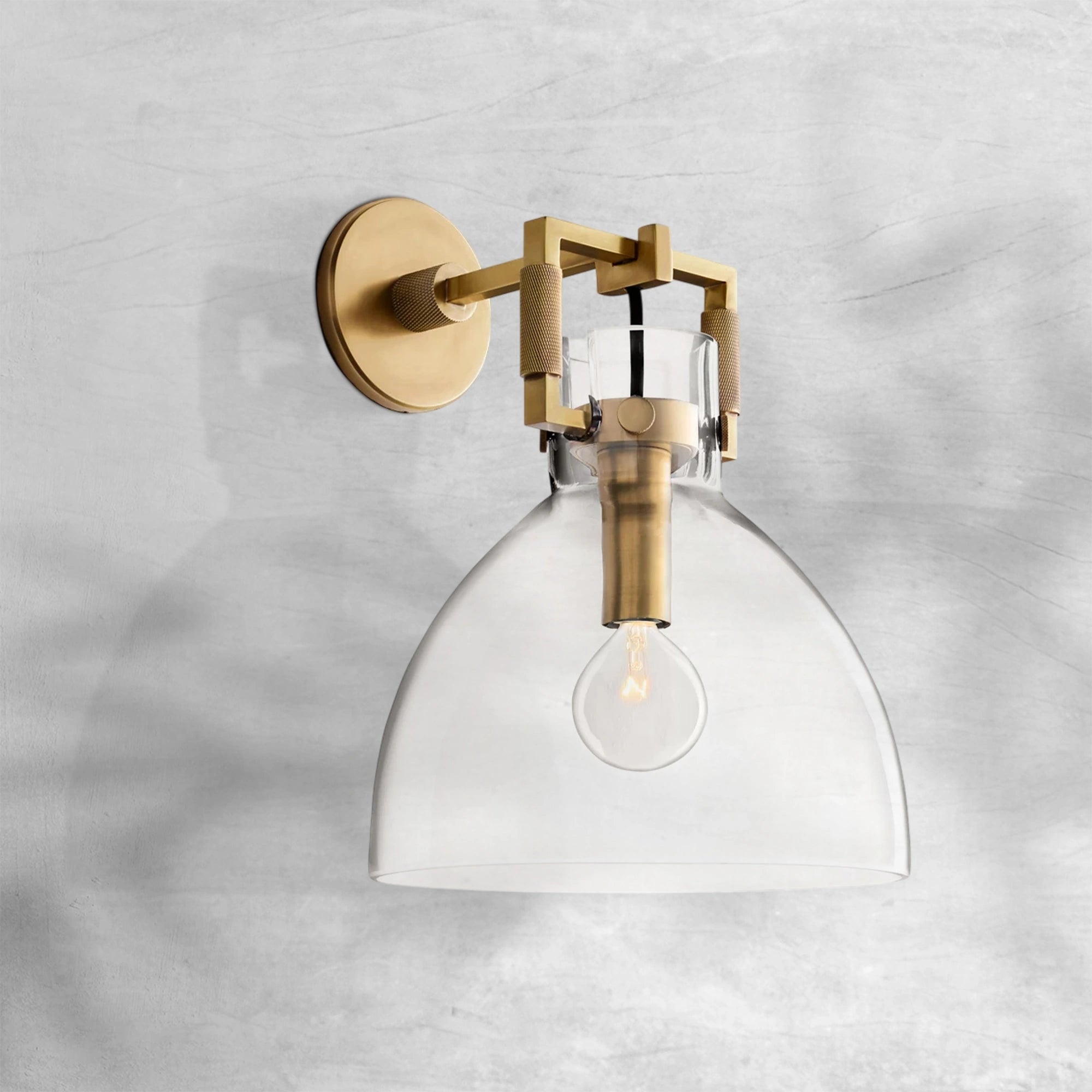 Machine Glass Wall Sconce
