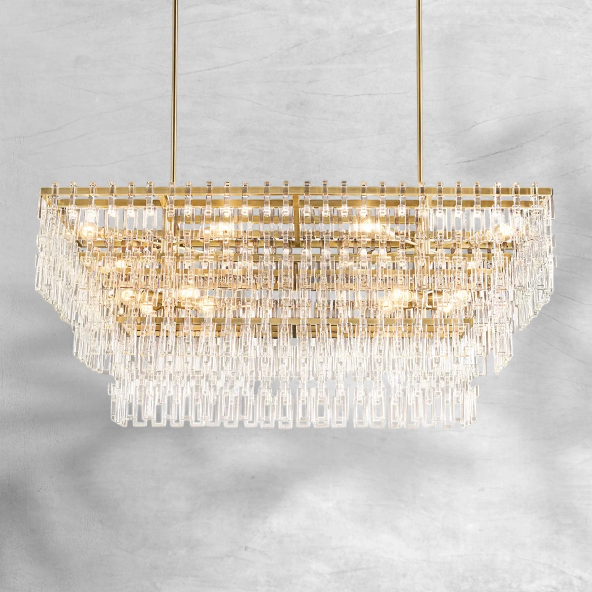 Marigan Multi-Tier Rectangular Chandelier 60" 72"