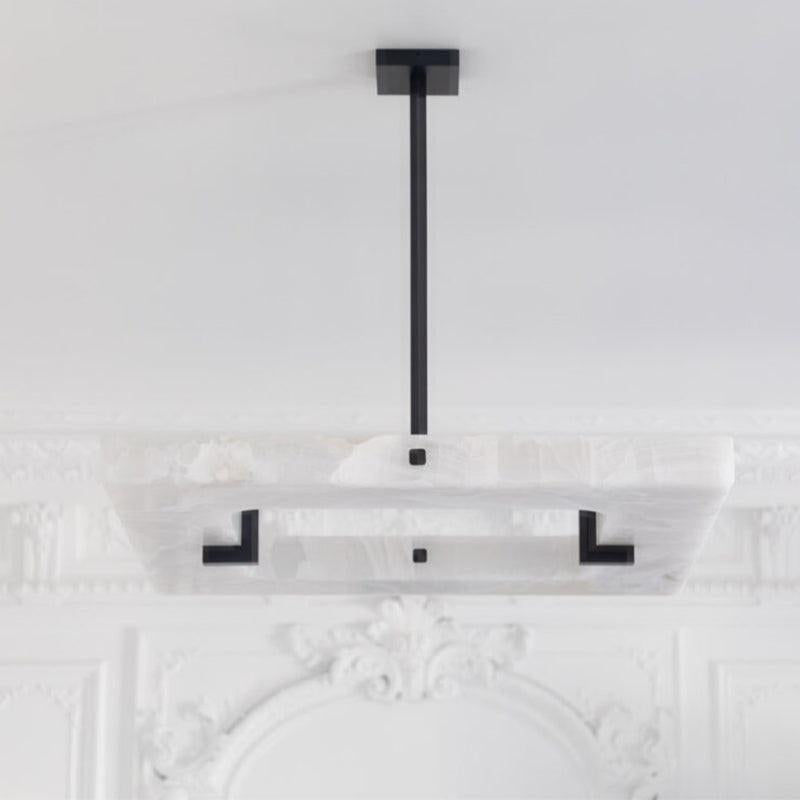 Glacera Square Alabaster Chandelier - Merlin Lamps