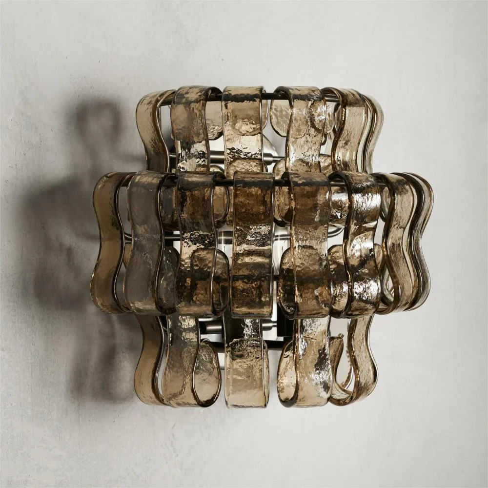 JC Ghiaccio Glass Wall Sconces