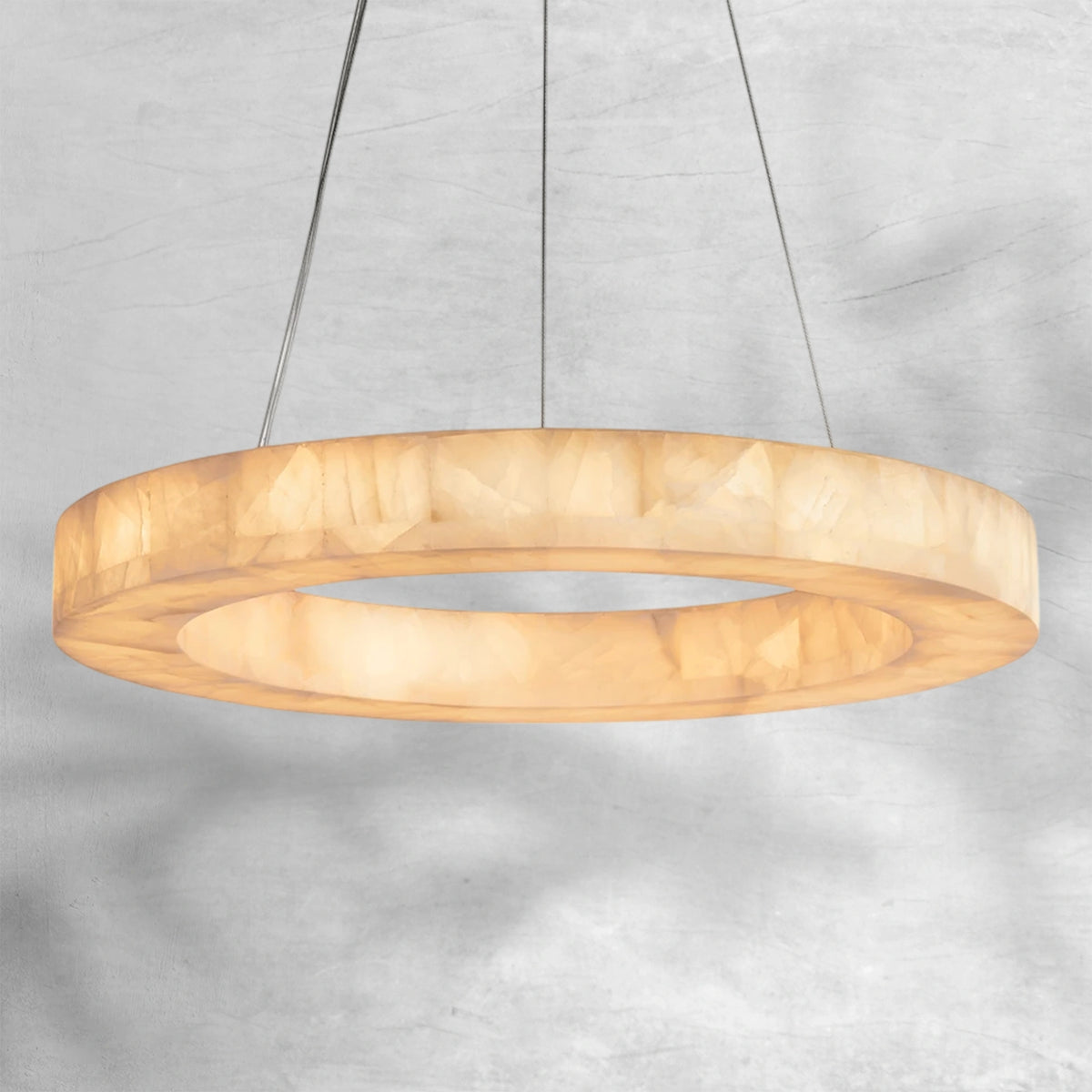 Riora Calcite Round Chandelier 31"40"60"