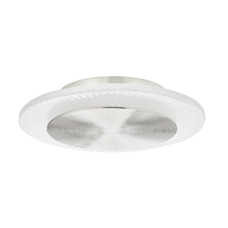 Ovo Ice Glass Round Flushmount