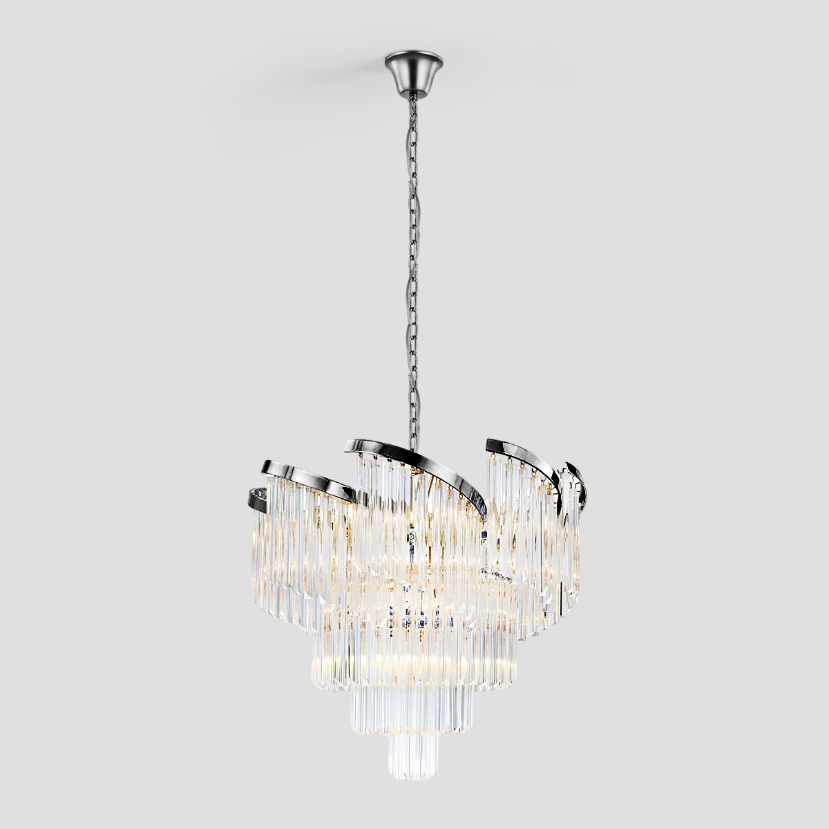 Twin Palms Multi-Tier Crystal Chandelier